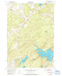 Lake Bonaparte 1951 topographic map preview