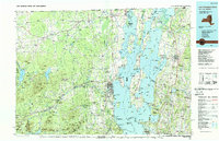 Lake Champlain North 1986 topographic map thumbnail