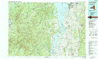 Lake Champlain South 1986 topographic map thumbnail