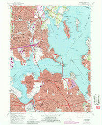 Flushing 1966 topographic map thumbnail