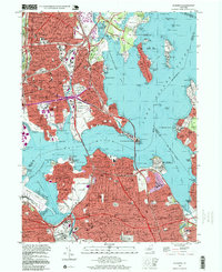 Flushing 1995 topographic map thumbnail