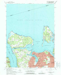 Lloyd Harbor 1967 topographic map thumbnail