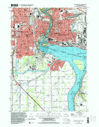 Niagara Falls 1995 topographic map thumbnail