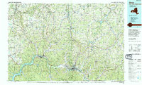 Olean 1986 topographic map thumbnail