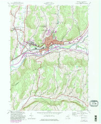 Oneonta 1943 topographic map thumbnail