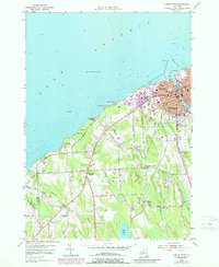 Oswego West 1954 topographic map thumbnail