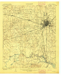 Texarkana 1909 topographic map thumbnail
