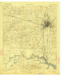 Texarkana 1909 topographic map thumbnail