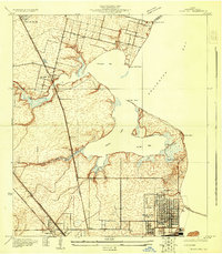 Texas City 1929 topographic map thumbnail