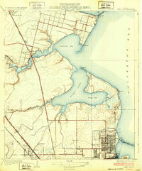Texas City 1932 topographic map thumbnail