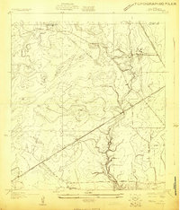 Texla 1926 topographic map thumbnail
