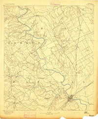 Waco 1892 topographic map preview