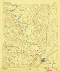 Waco 1892 topographic map preview