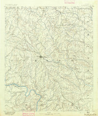 Weatherford 1891 topographic map thumbnail