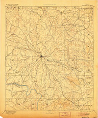 Weatherford 1893 topographic map thumbnail