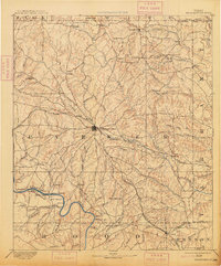 Weatherford 1893 topographic map thumbnail