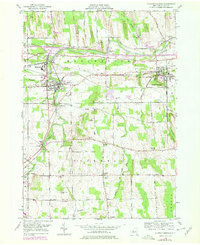 Clifton Springs 1951 topographic map thumbnail