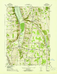 Conesus 1942 topographic map thumbnail