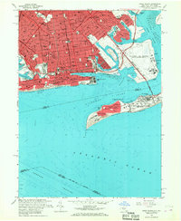 Coney Island 1966 topographic map thumbnail