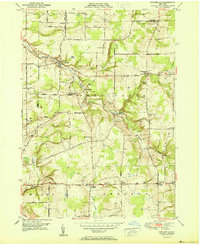 Cowlesville 1951 topographic map thumbnail