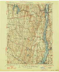 Coxsackie 1929 topographic map thumbnail