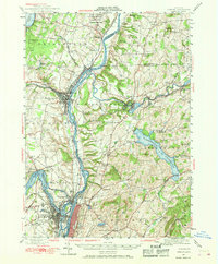 Cohoes 1947 topographic map thumbnail