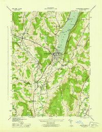 Cooperstown 1945 topographic map thumbnail