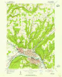 Corning 1953 topographic map thumbnail