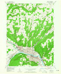 Corning 1953 topographic map thumbnail