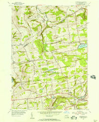 Duanesburg 1954 topographic map thumbnail