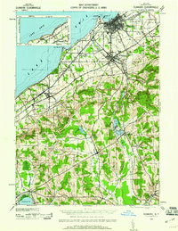 Dunkirk 1943 topographic map thumbnail