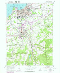 Dunkirk 1954 topographic map thumbnail