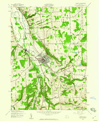 Dansville 1942 topographic map thumbnail