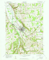 Dansville 1942 topographic map thumbnail