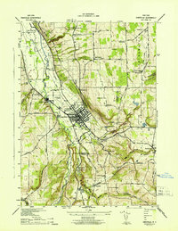 Dansville 1942 topographic map thumbnail