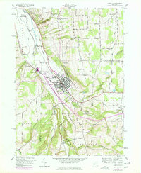 Dansville 1942 topographic map thumbnail