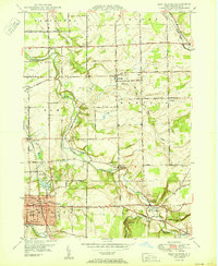 East Aurora 1950 topographic map thumbnail