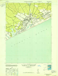 East Hampton 1947 topographic map thumbnail