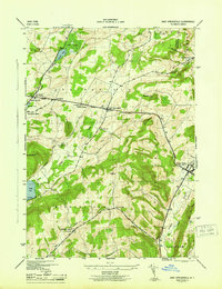 East Springfield 1945 topographic map thumbnail
