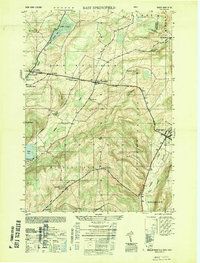 East Springfield 1949 topographic map thumbnail