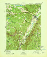 Ellenville 1943 topographic map thumbnail