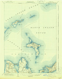 Gardiners Island 1904 topographic map thumbnail