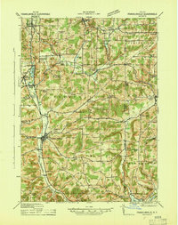 Franklinville 1942 topographic map thumbnail