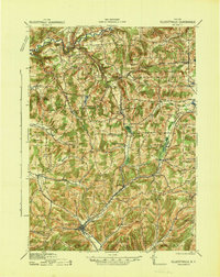 Ellicottville 1941 topographic map thumbnail
