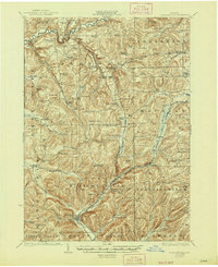 Ellicottville 1924 topographic map thumbnail