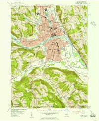 Elmira 1953 topographic map thumbnail