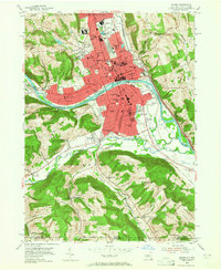 Elmira 1953 topographic map thumbnail