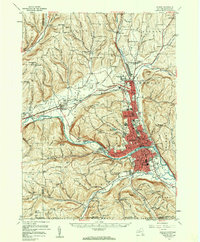 Elmira 1953 topographic map thumbnail