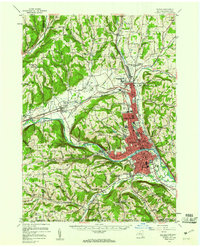 Elmira 1953 topographic map thumbnail