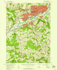 Endicott 1956 topographic map thumbnail